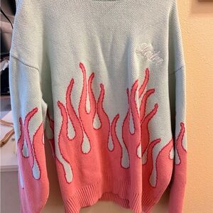 LOITER flame sweater - bold and comfy!